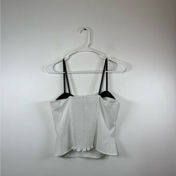 Reformation Melanie Top White and Black Camisole - Picture 4 of 7
